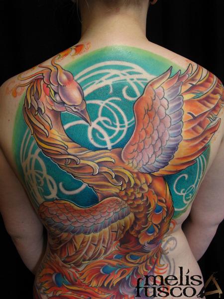 Melissa Fusco - Phoenix first tattoo closer